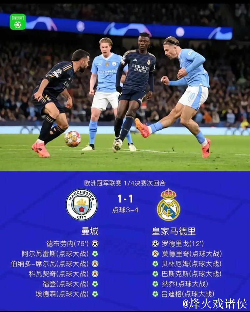 欧冠前瞻|皇马0-2曼城：瓜帅复仇，把小龙打下课